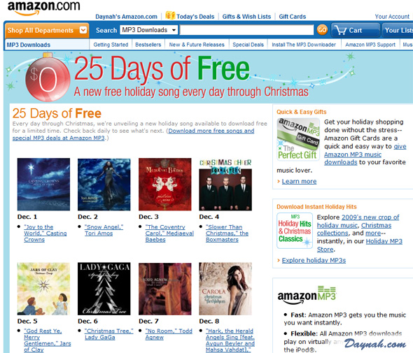 Amazon 25 Days of Free Music